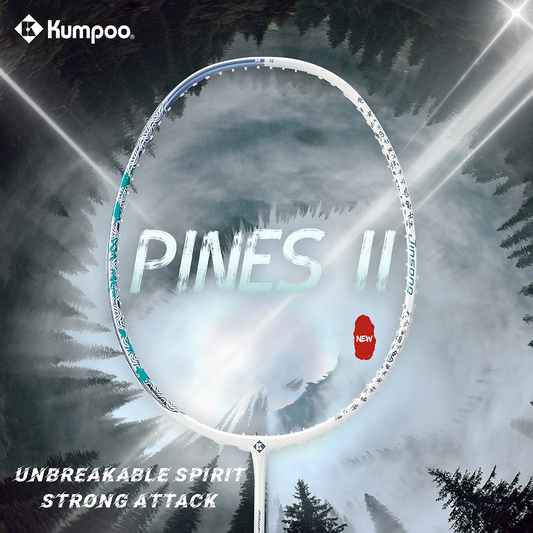 Kumpoo Pines II Badminton Racket (White/Blue) (426)