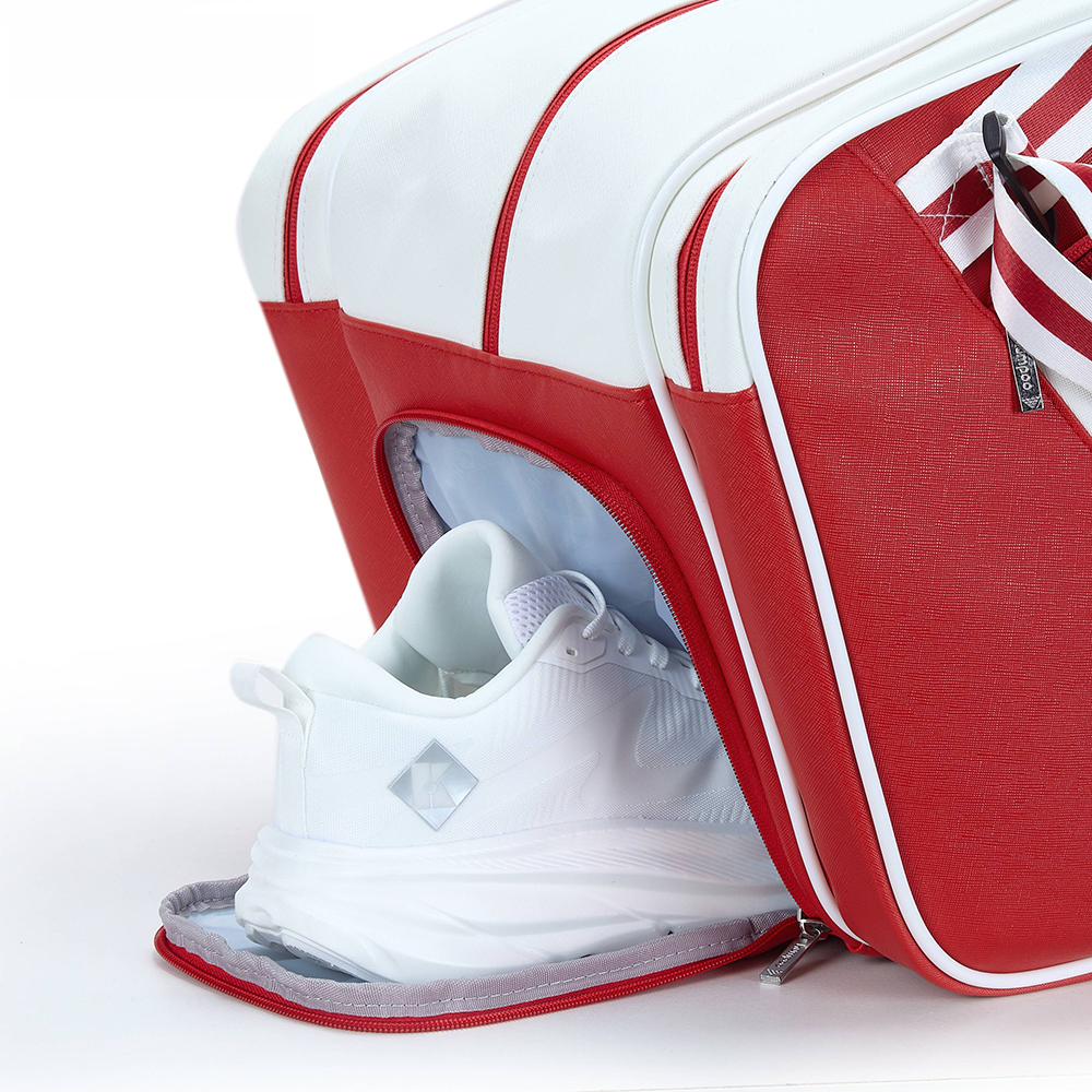 Kumpoo Racket Bag KB-691 (White/Red)