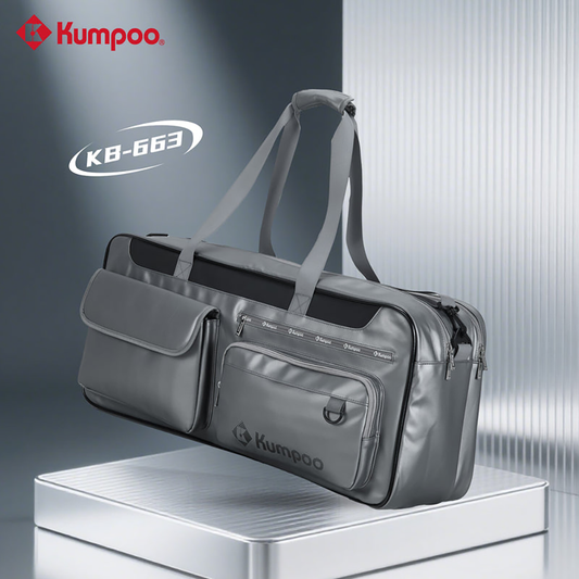 Kumpoo Rectangular Racket Bag KB-663 (Silver/Gray)