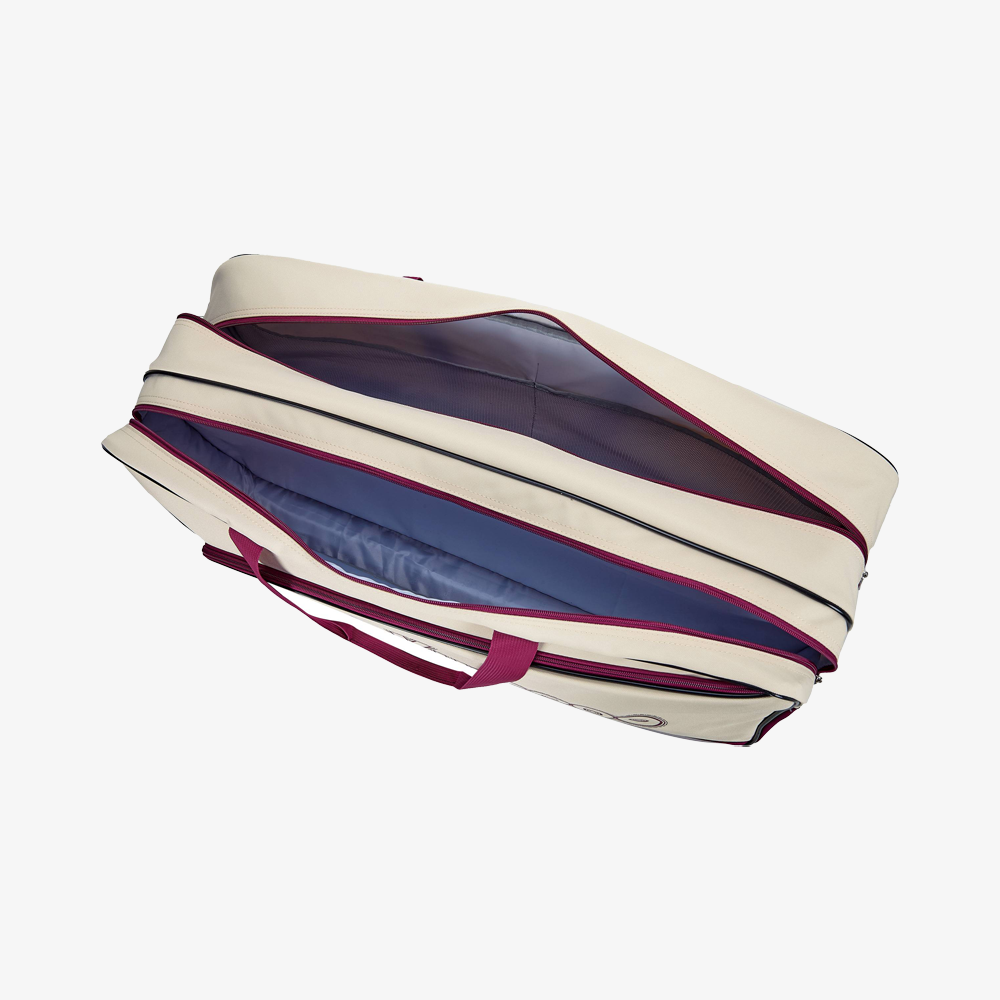 Kumpoo Rectangular Racket Bag KB-664 (Off White/Red)