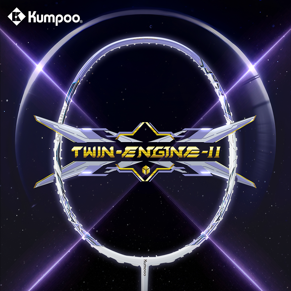 Kumpoo Twin Engine II Badminton Racket (Purple) (365)