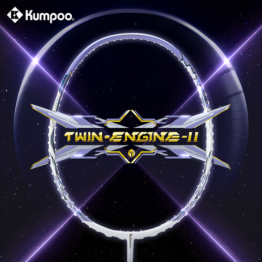 Kumpoo Twin Engine II Badminton Racket (Purple) (365)
