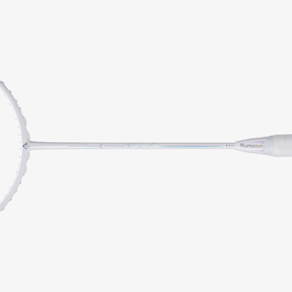 Kumpoo Veluriyam Badminton Racket (White/Pink) (122)