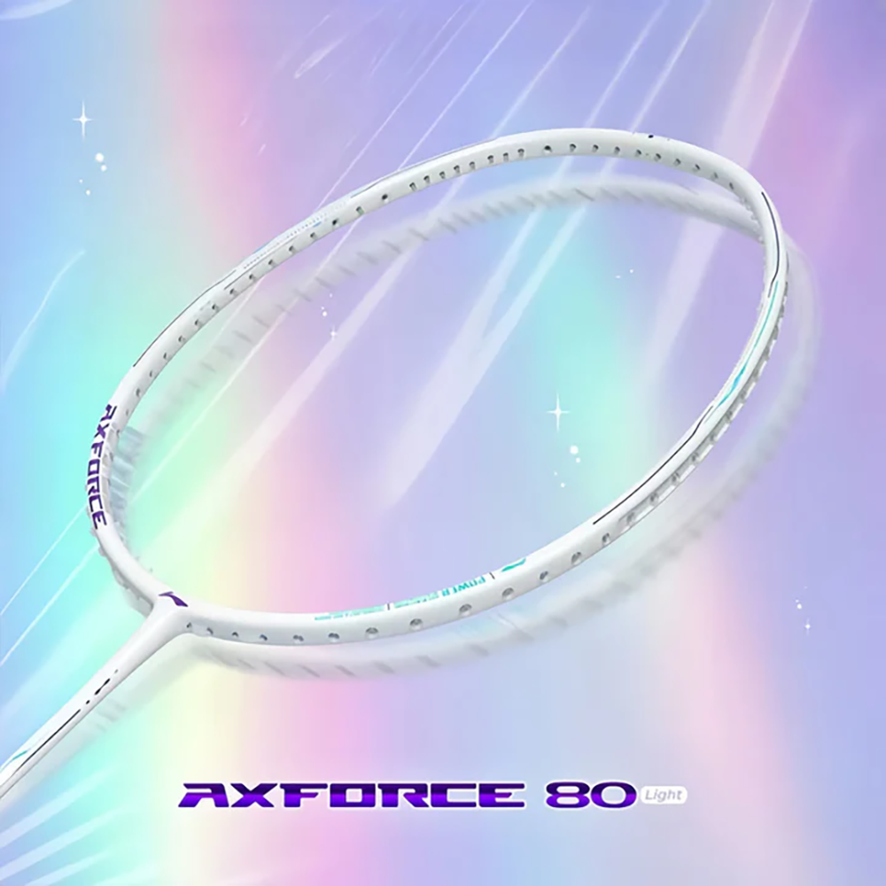 Li-Ning Axforce 80 Light (Pearl White/Flower Blue) – JoyBadminton Li-Ning Axforce 80 Light (Pearl White/Flower Blue) – JoyBadminton