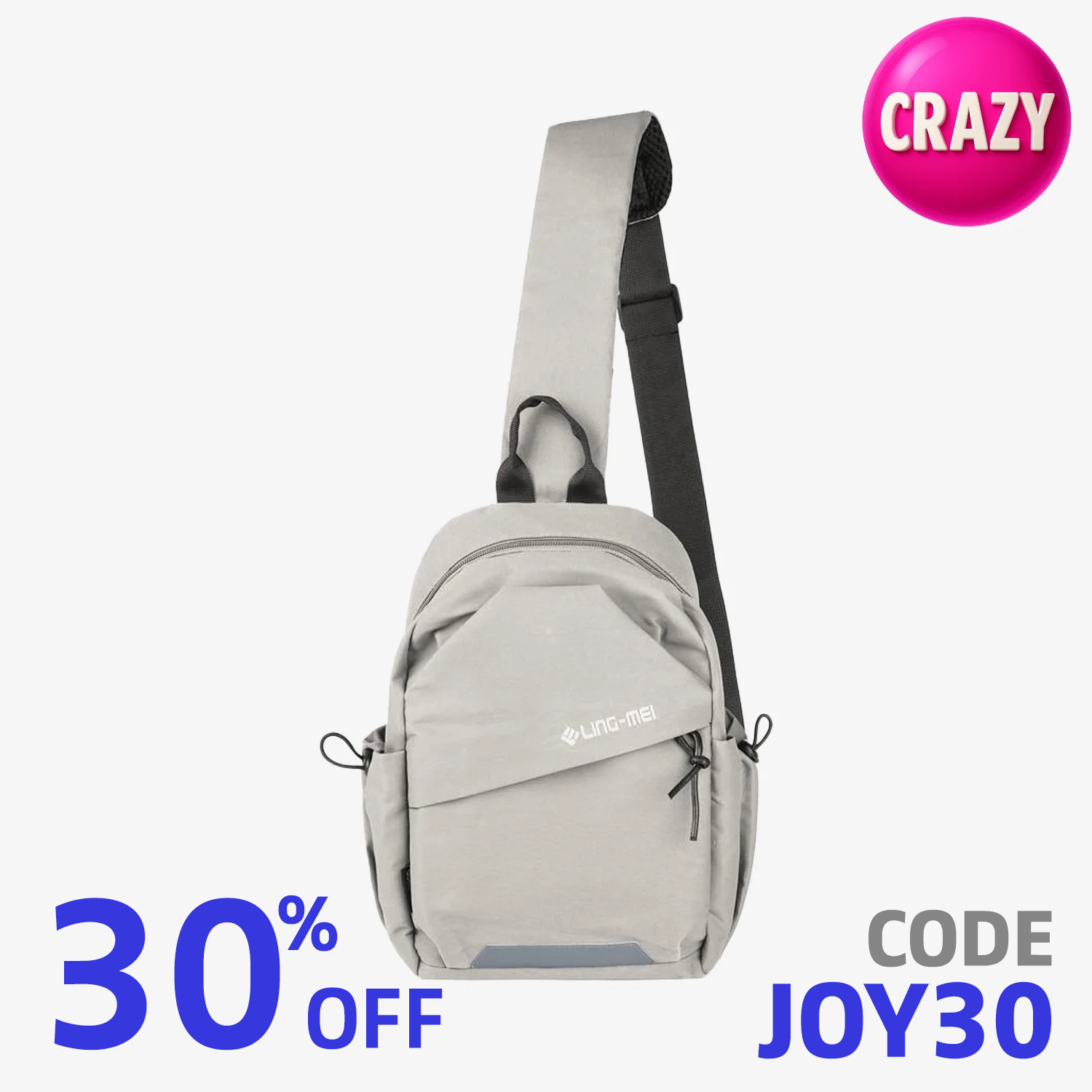 LingMei LBR2408 Sling Bag (White)