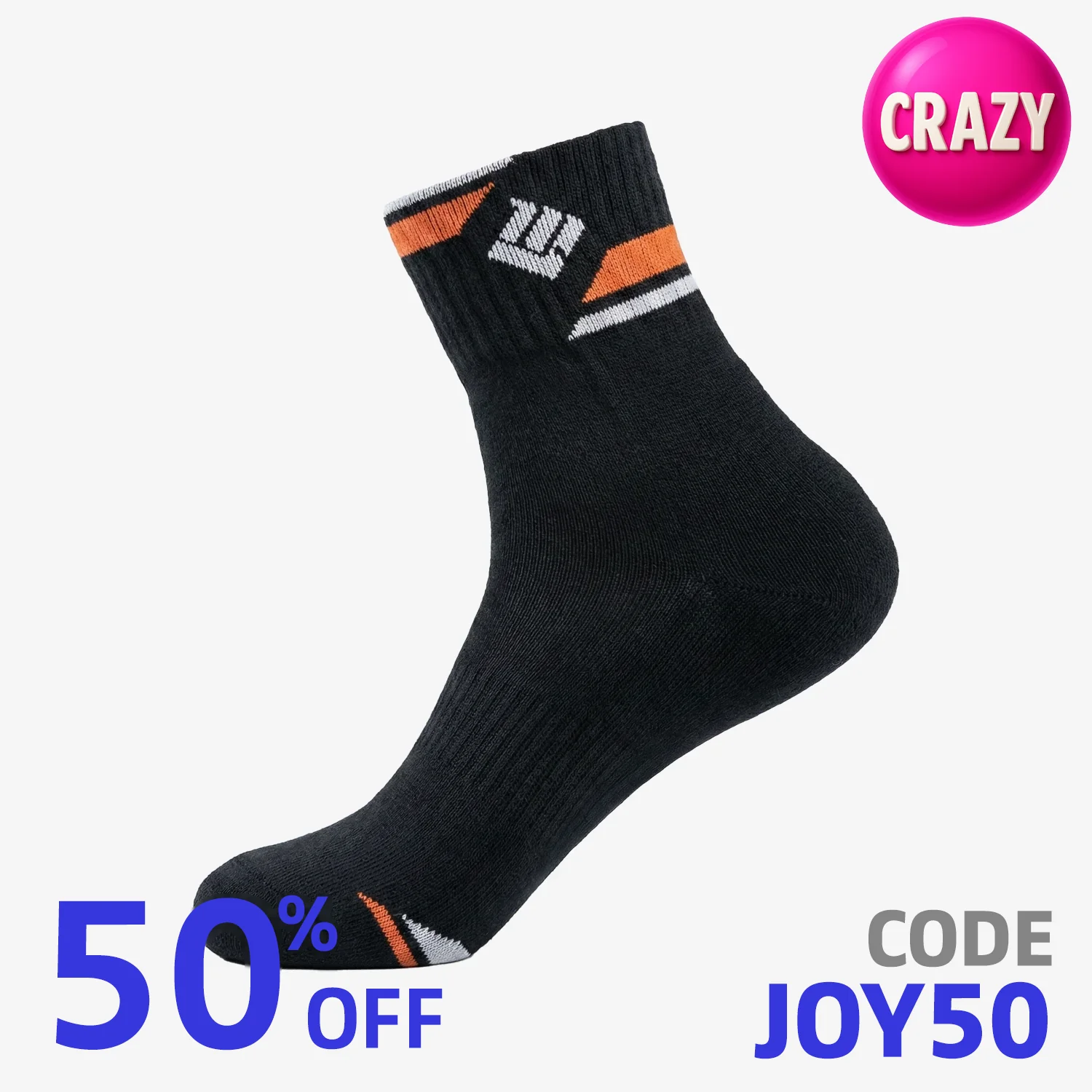 LingMei Men's Socks AS503 (Black)