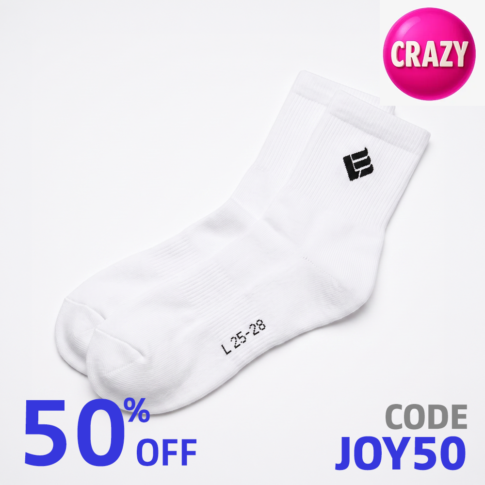 LingMei Men's Socks CAS2601 (White)