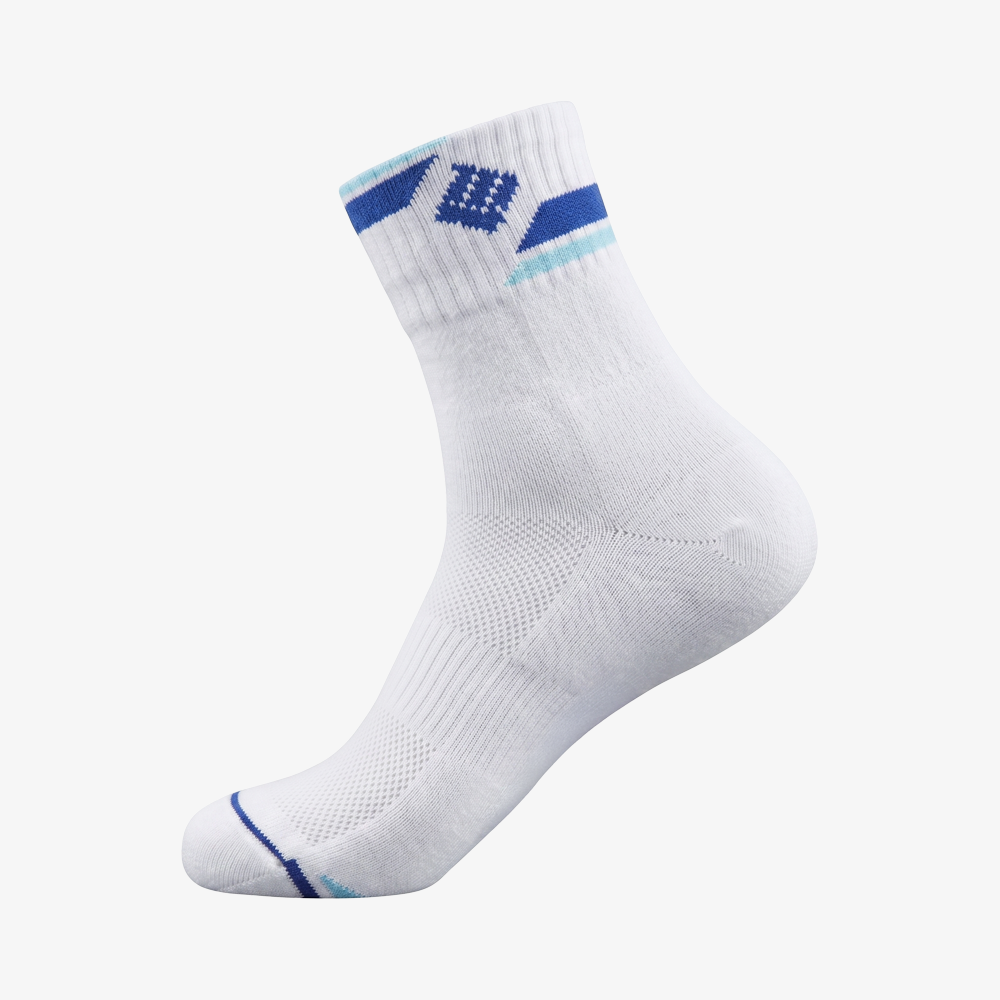 LingMei Men's Socks AS503 (White/Blue)