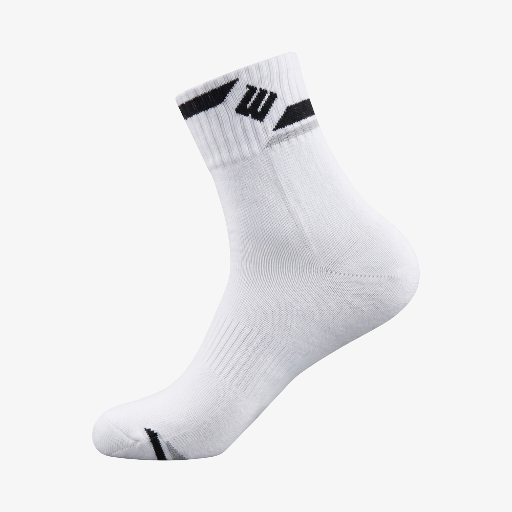 LingMei Men's Socks AS503 (White/Black)