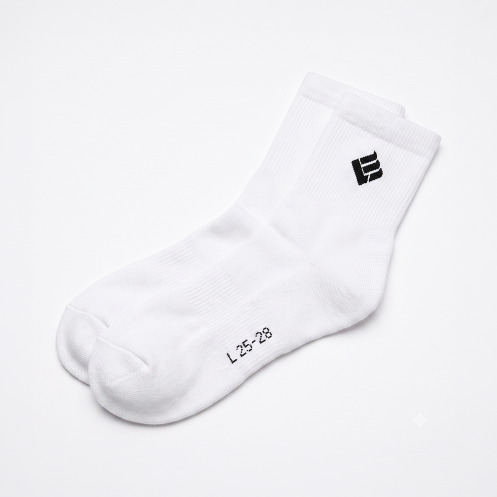 LingMei Men's Socks CAS2601 (White)
