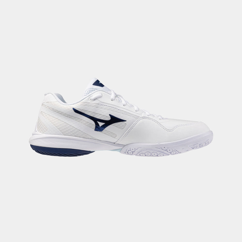 Mizuno Wave Claw 4 Wide Shoe (White/Blue)
