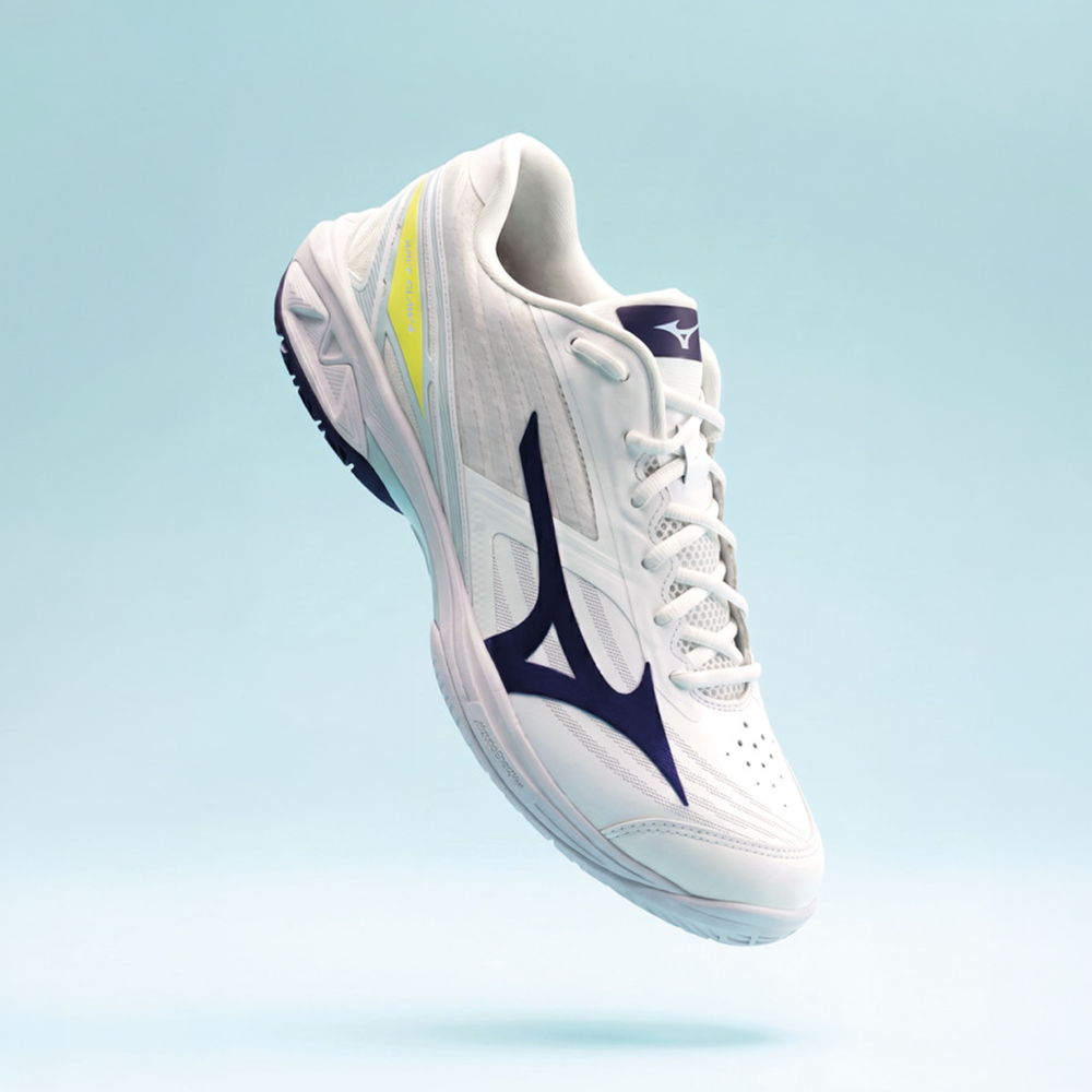 Mizuno Wave Claw 4 Wide Shoe (White/Blue)