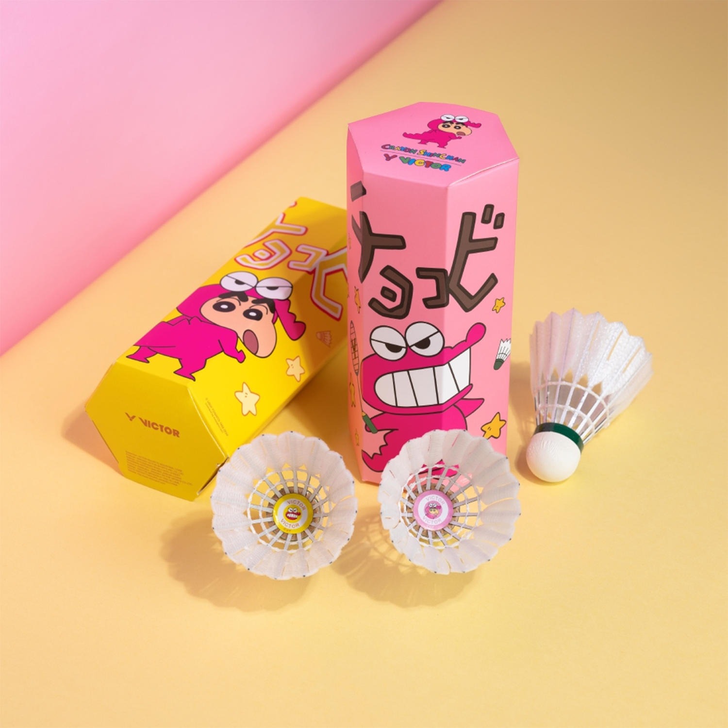 Victor x Crayon Shin Chan Shuttlecock NCS-CS-I (Pink)