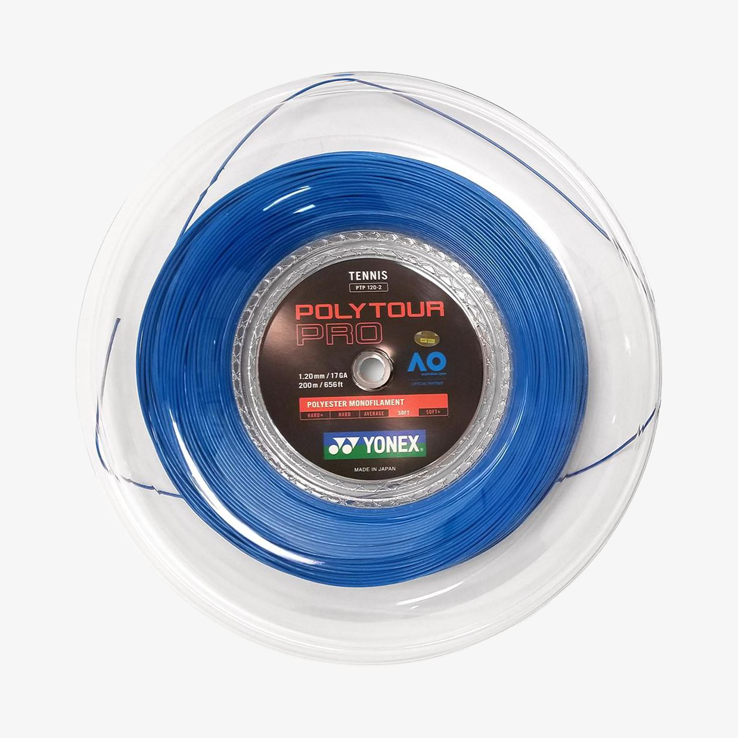 Yonex Polytour Pro 120 / 17 200m Tennis String Reel (Blue)