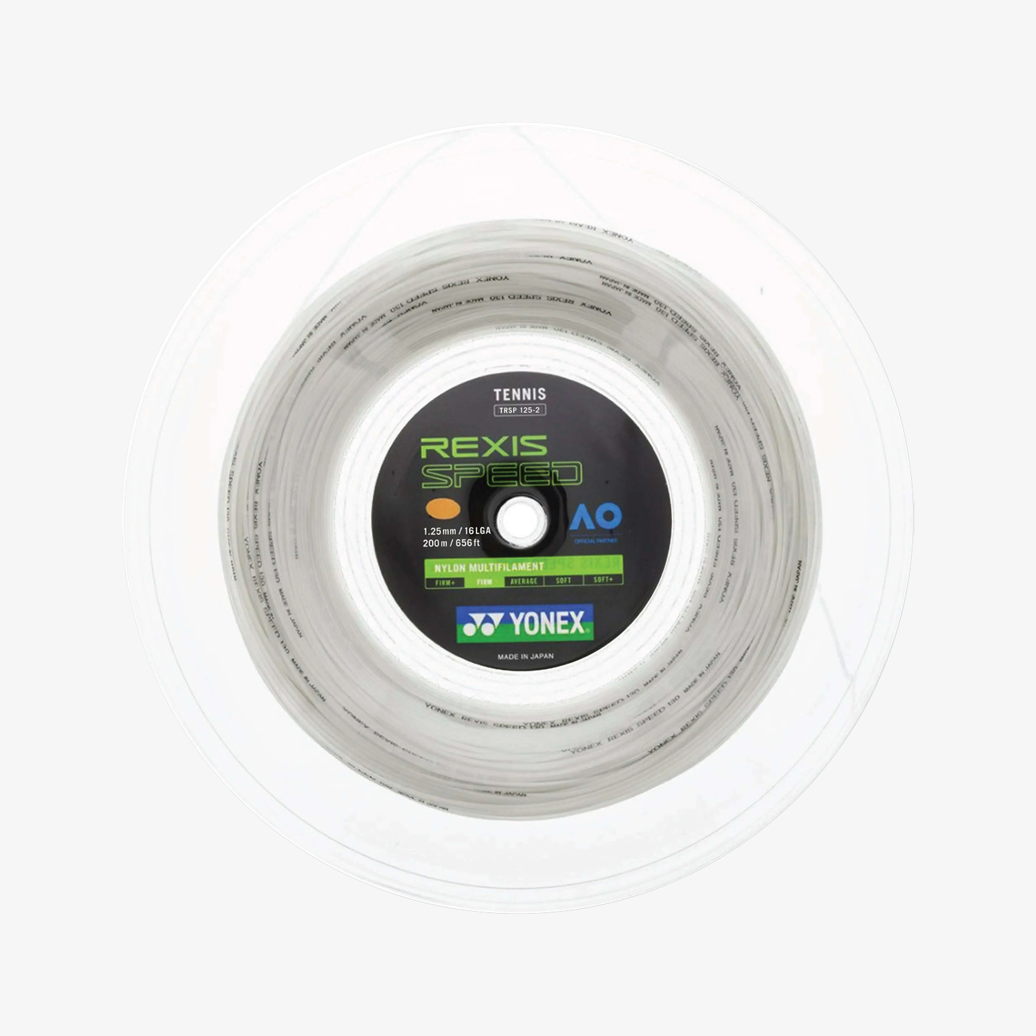 Yonex Rexis Speed 125 / 16L  200m Tennis String Reel (White)