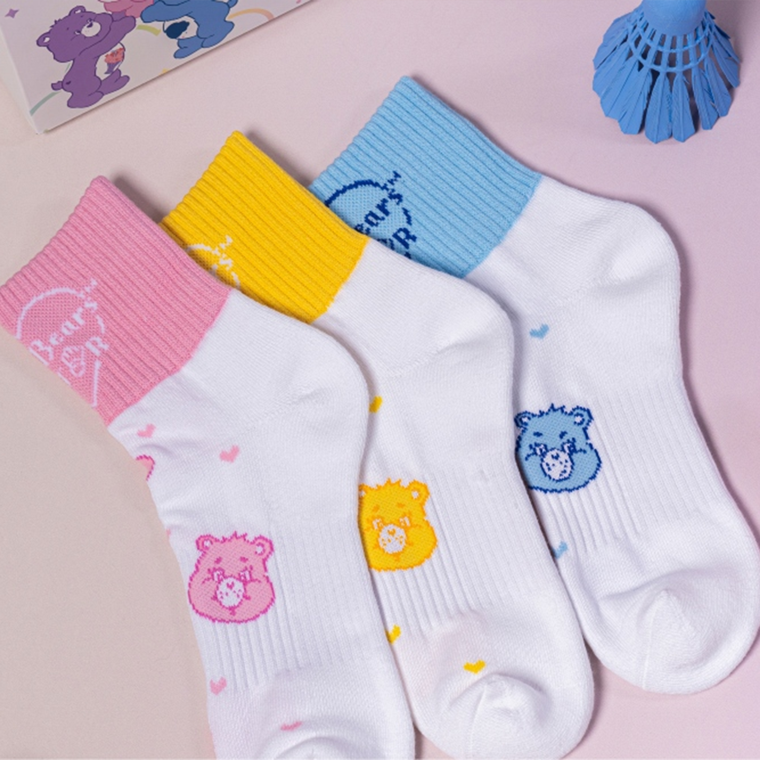 Victor x Care Bears Men's Socks SK4509CBC-E-L (Light Yellow)