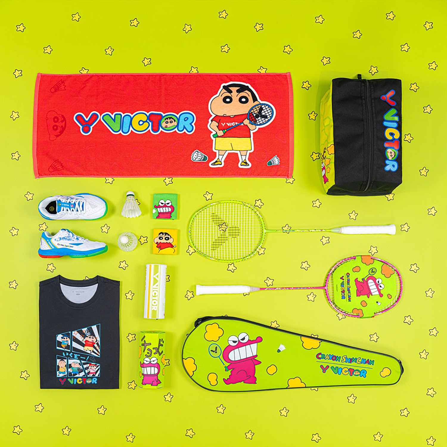 Victor x Crayon Shin Chan Carbon Shuttlecock NCS-CS-CRAYON 