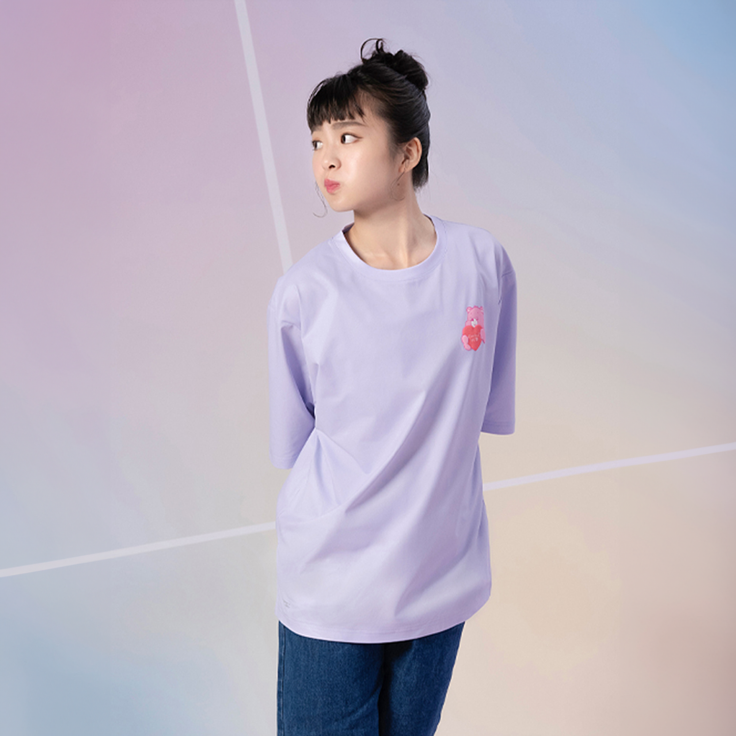 Victor x Care Bears T-Shirt T-4503CBC T (Light Purple)