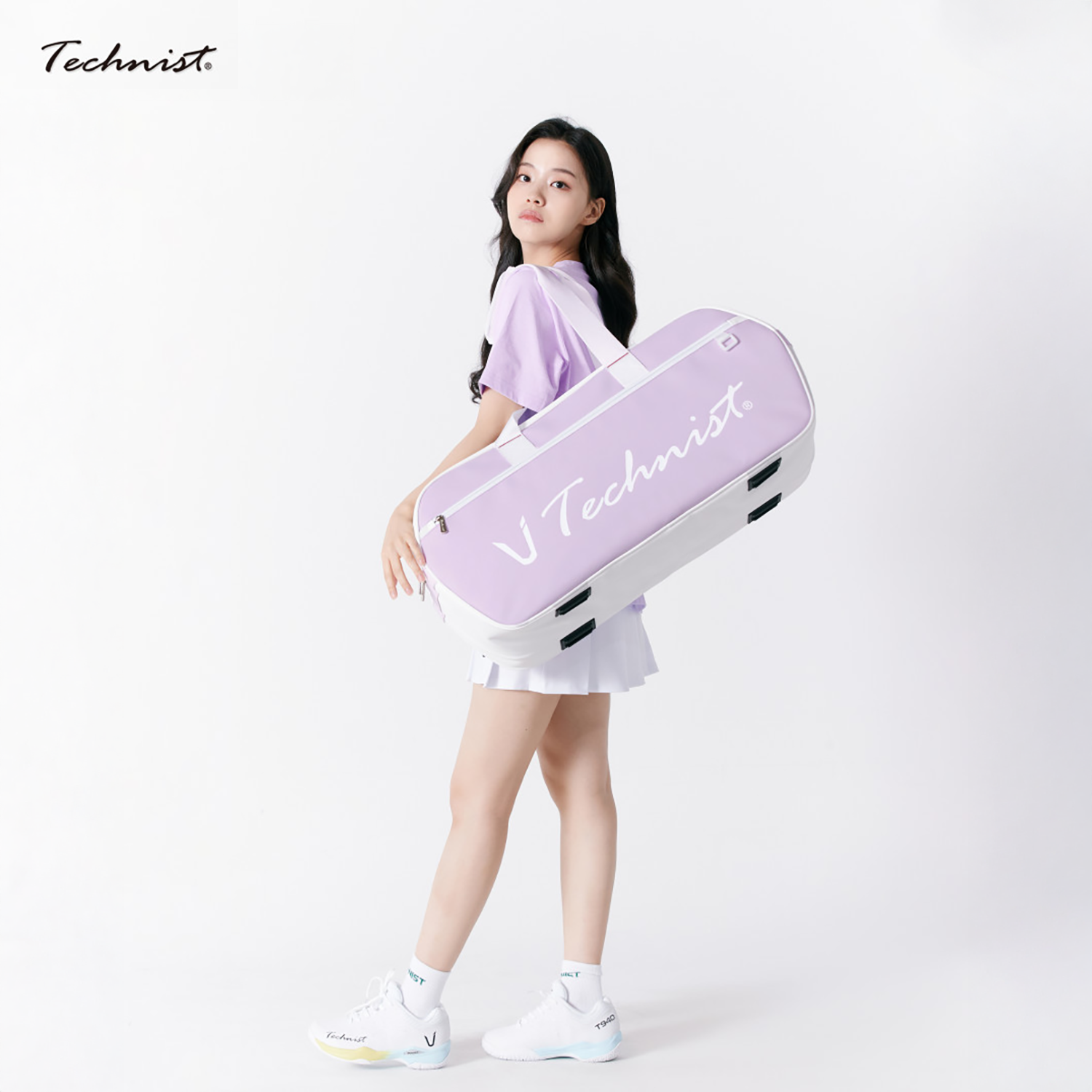 Technist TNB54120 Racket Bag (White/Lavender)