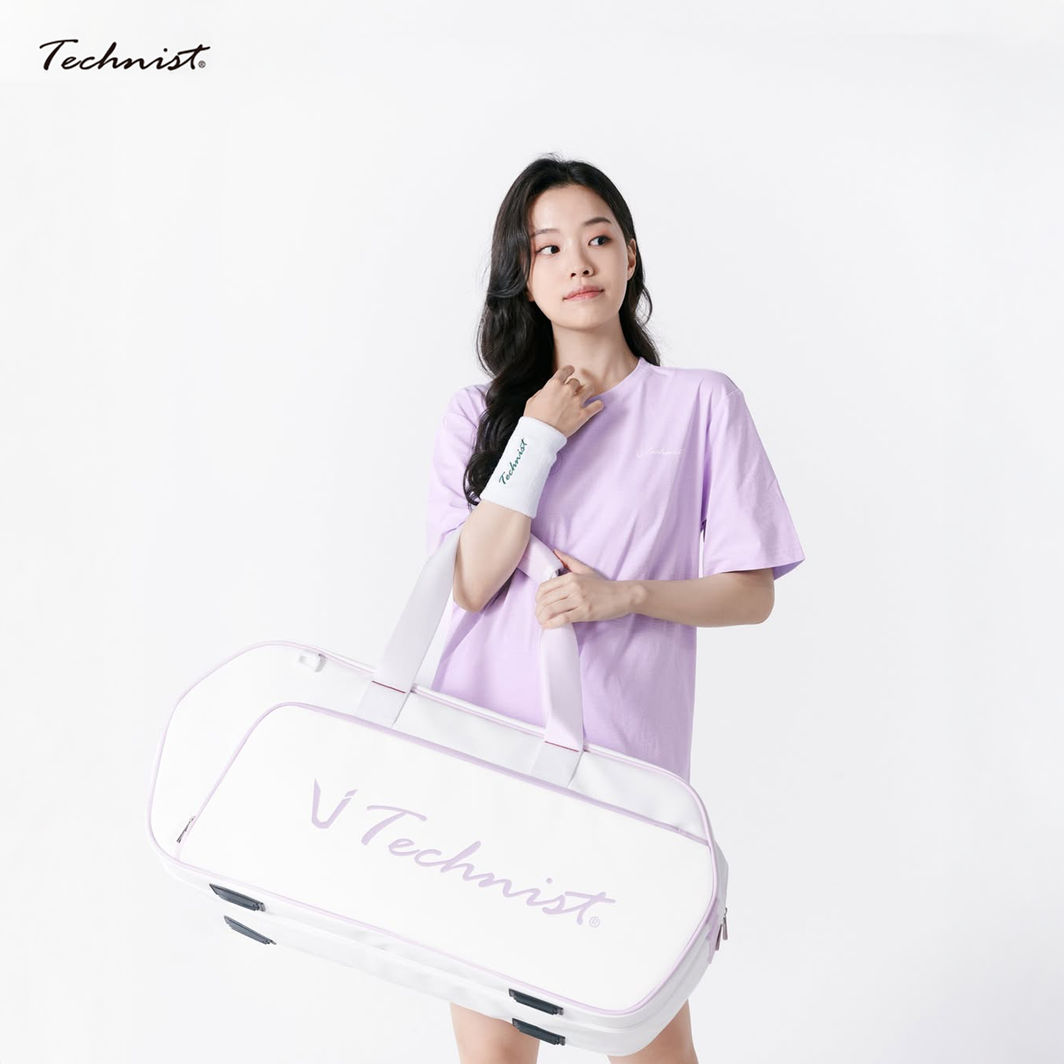 Technist TNB54120 Racket Bag (White/Lavender)