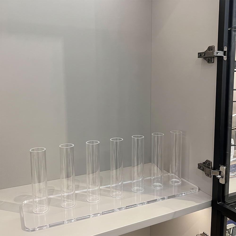 Upright 7 Slot Acrylic Badminton Racket Display Rack