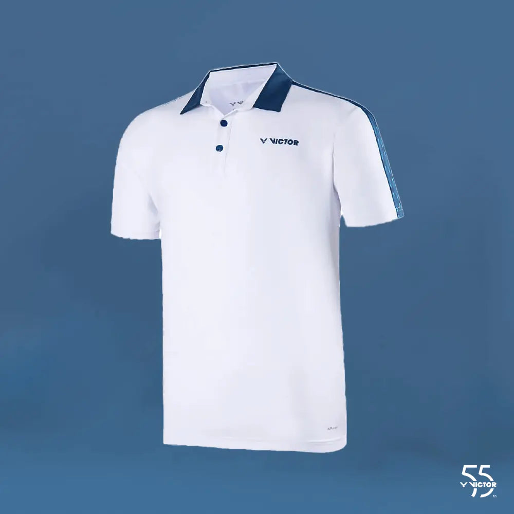 Victor 55th Anniversary Edition S-5502A Polo Shirt (White) 