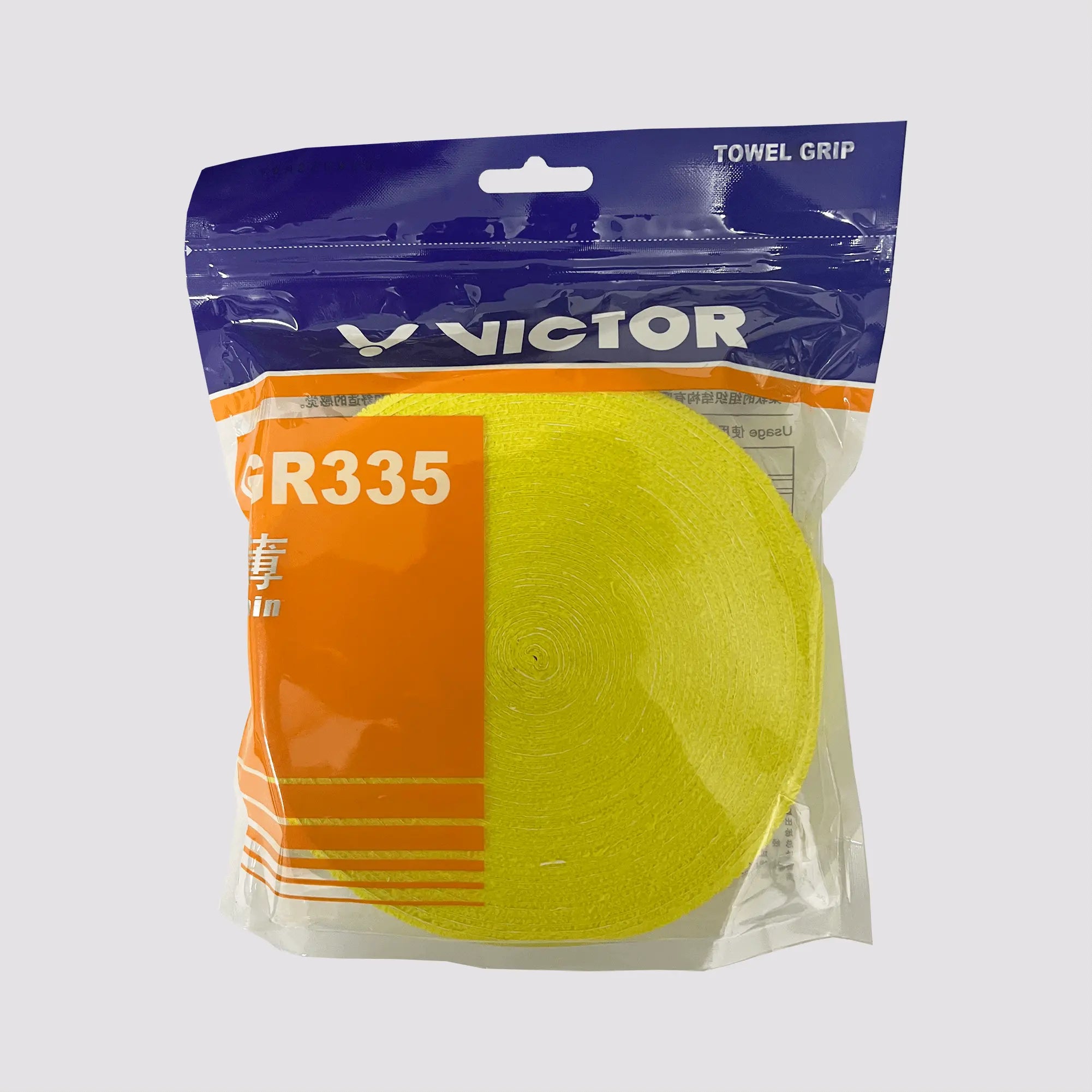 Victor Racket Yellow Victor GR335 Thin Tower Grip Roll - JoyBadminton