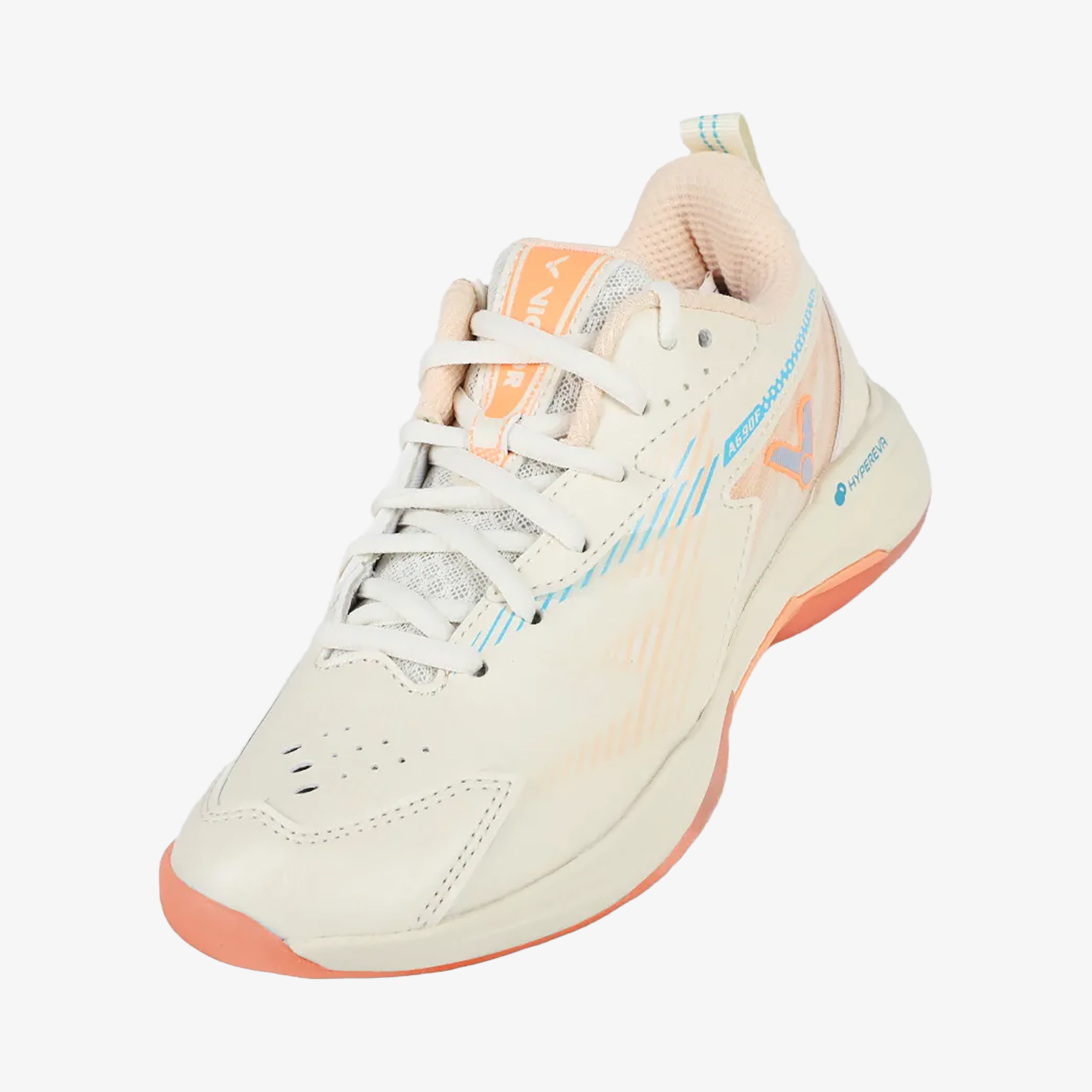 Victor A690F-LO Court Shoe (Antique White/Neon Orange)