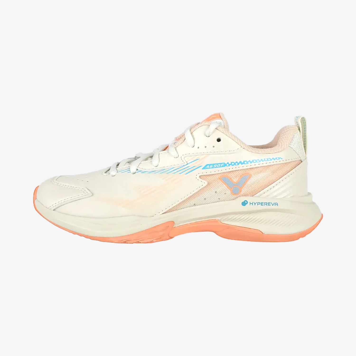Victor A690F-LO Court Shoe (Antique White/Neon Orange)