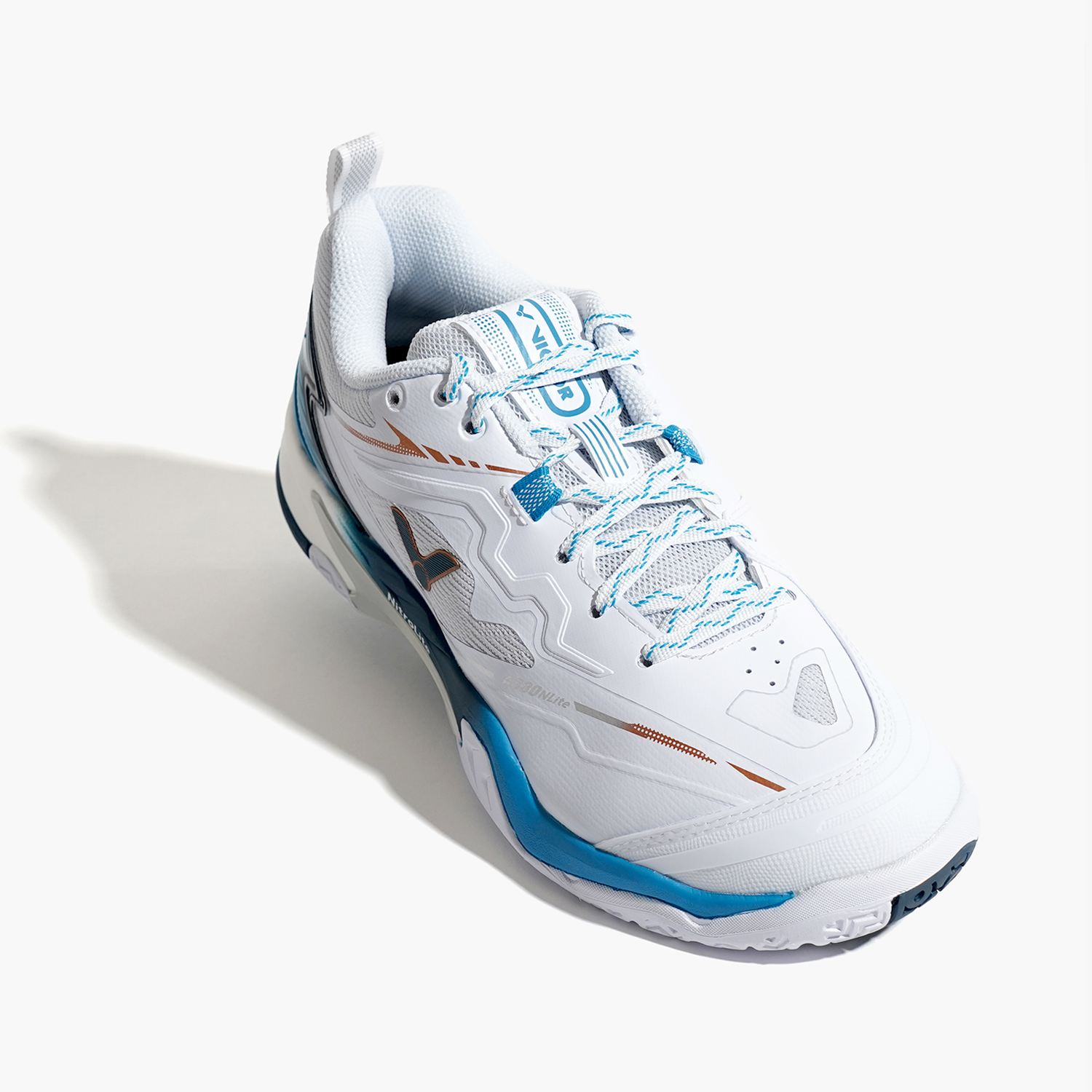 Victor A830NitroLite Wide Shoe A830NLITE-AF (White MykonosBlue)