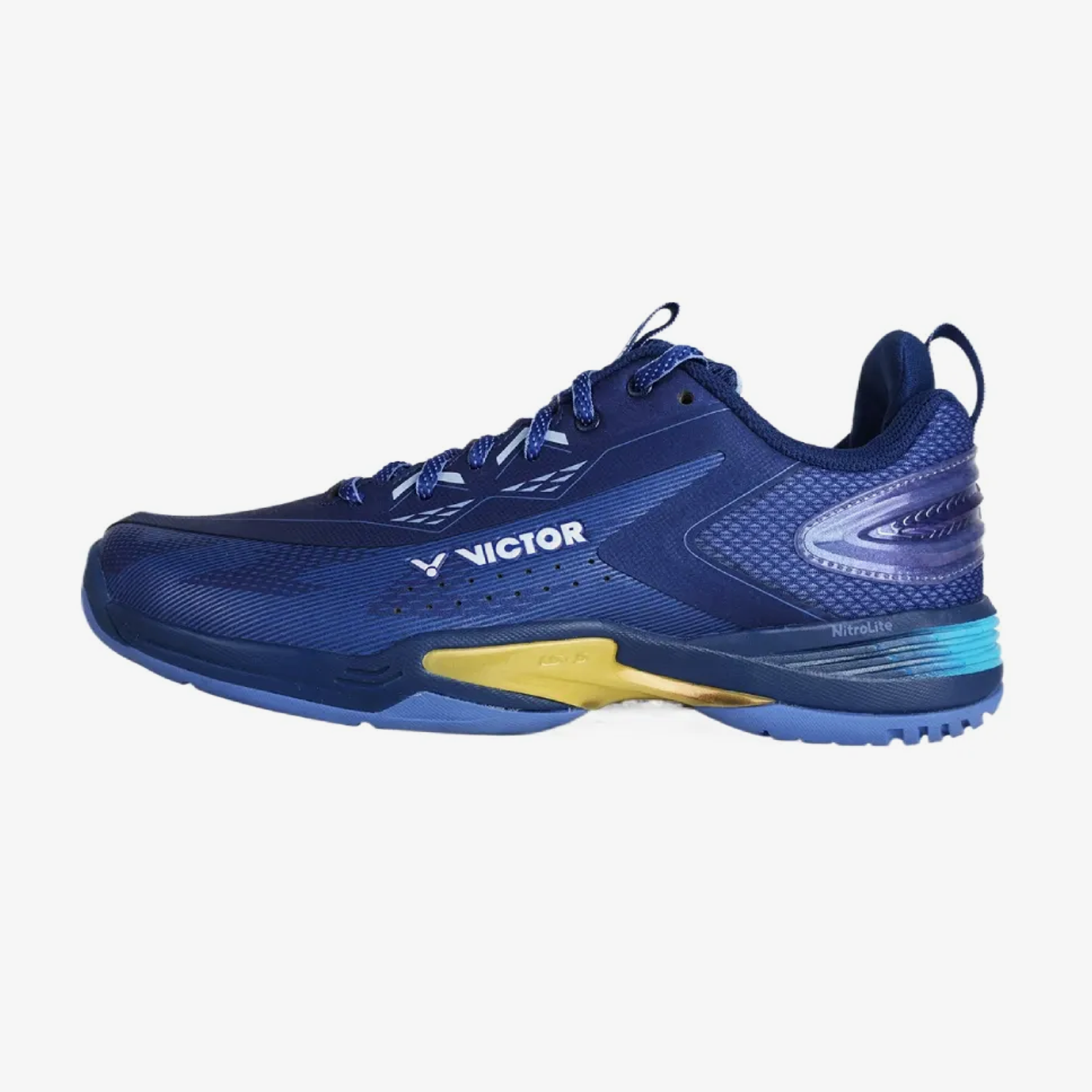 Victor A970cADV-B Court Shoe (Medieval Blue)