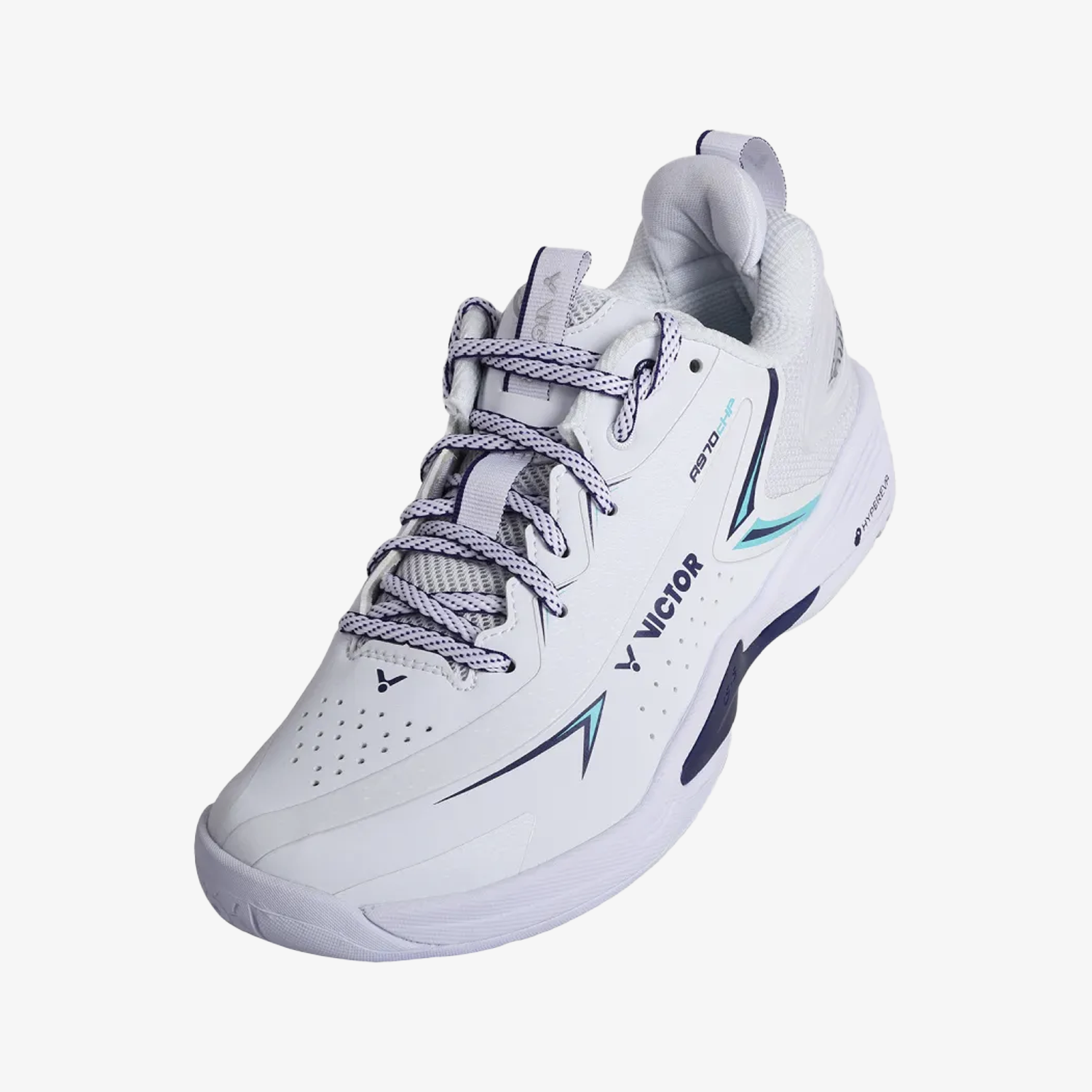 Victor A970cHP-AB Court Shoe (White/Spectrum Blue)