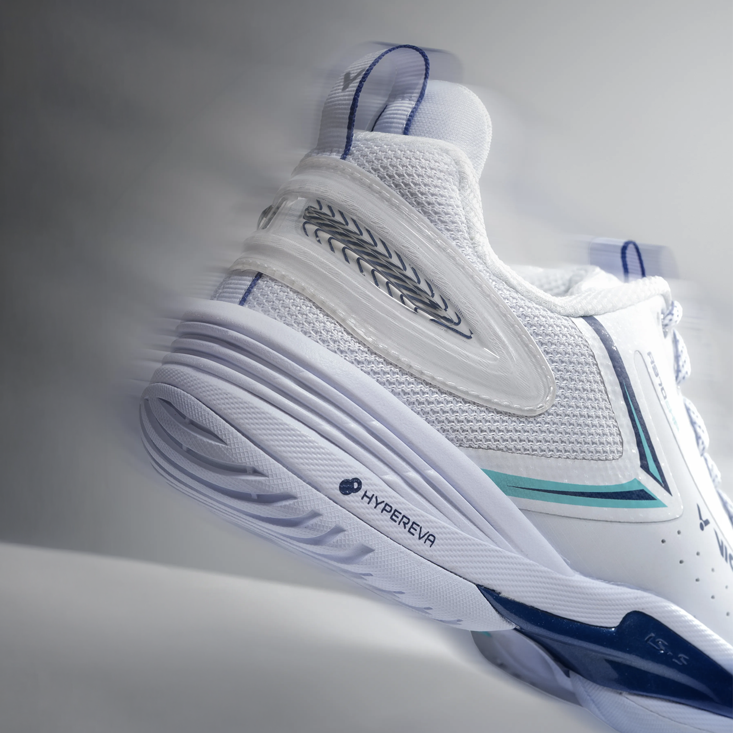 Victor A970cHP-AB Court Shoe (White/Spectrum Blue)