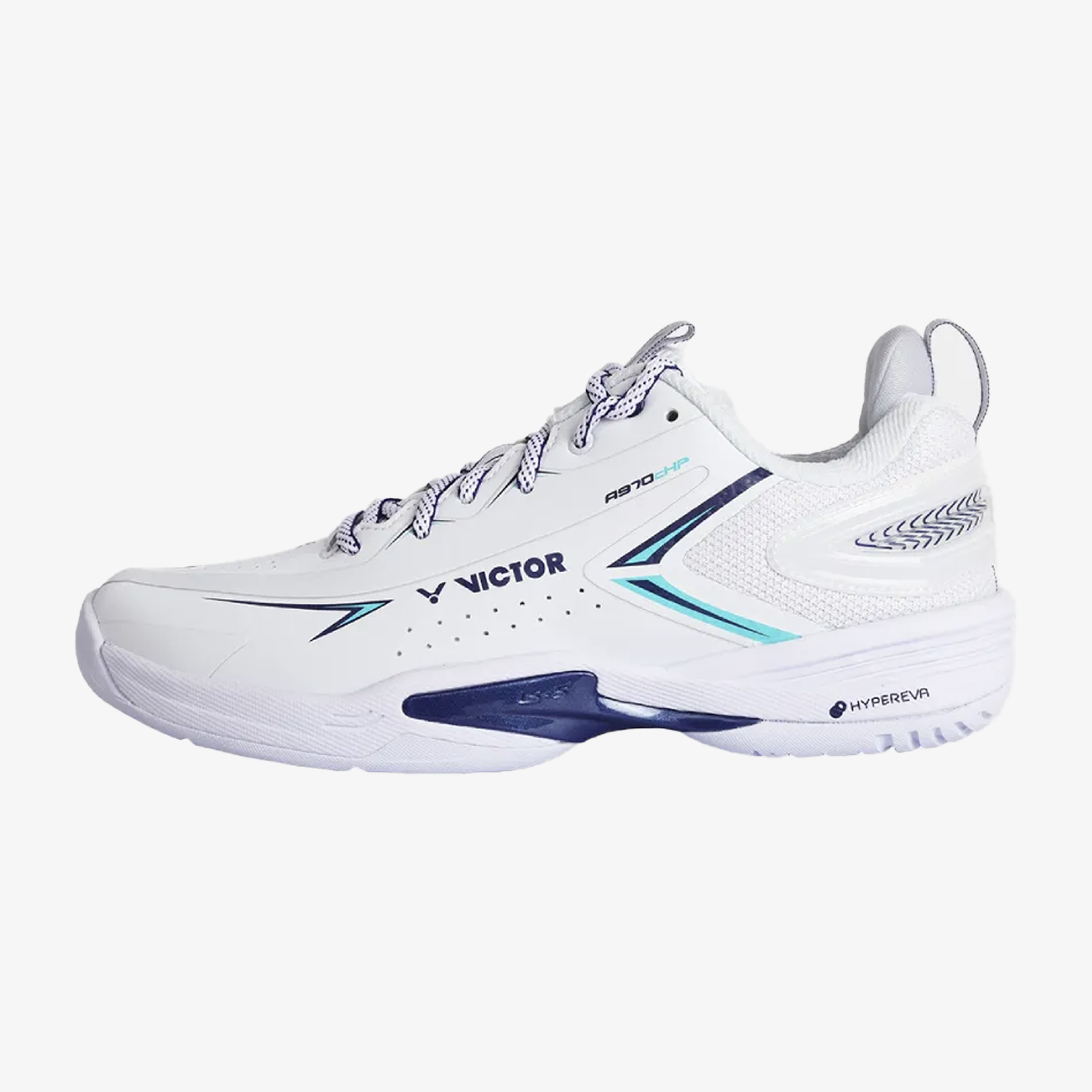 Victor A970cHP-AB Court Shoe (White/Spectrum Blue)