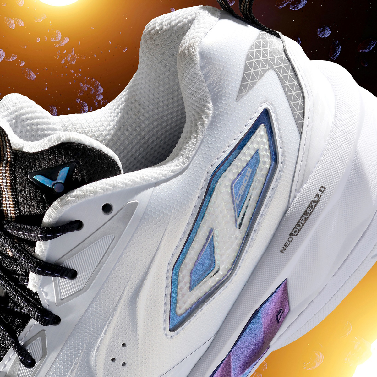 Victor C90II-AC Court Shoe (White/Obsidian Glow)