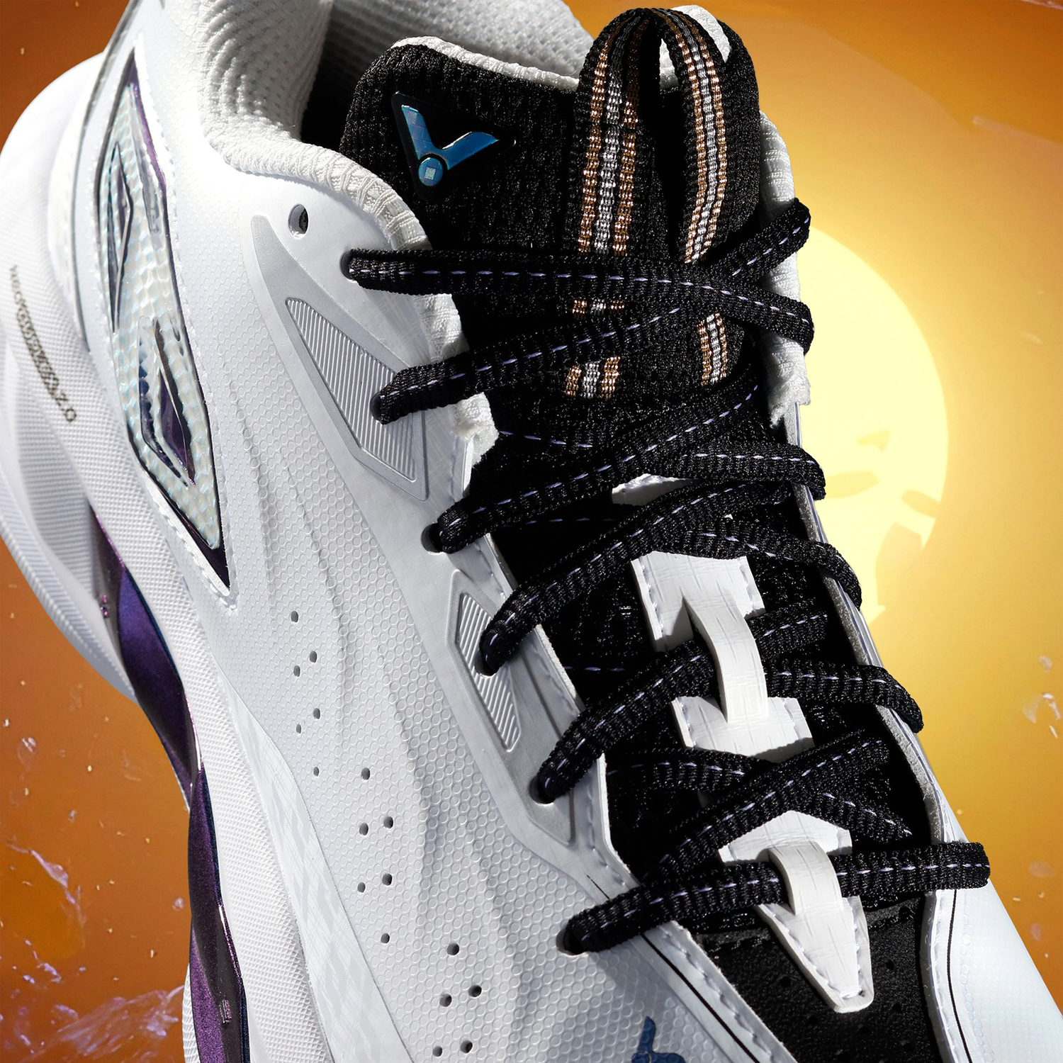 Victor C90II-AC Court Shoe (White/Obsidian Glow)
