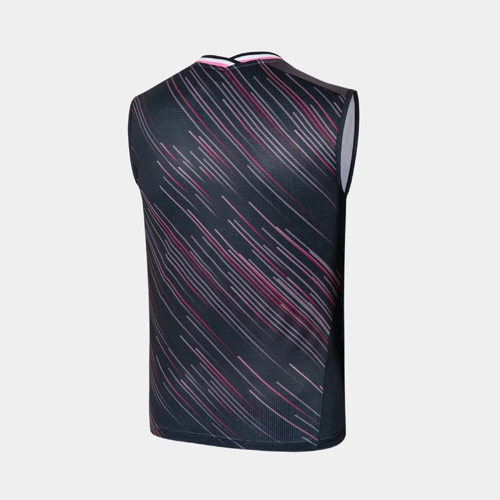 Victor Unisex Knitted Sleeveless T-Shirts T-65007-C (Black)