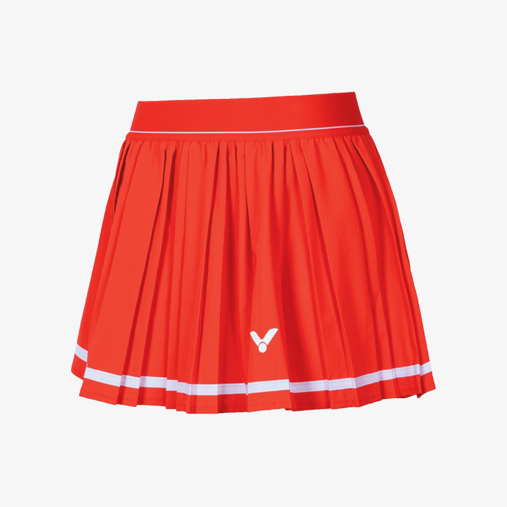 Victor Women's Knitted Sports Skirt K-51300D (Fiery Red)