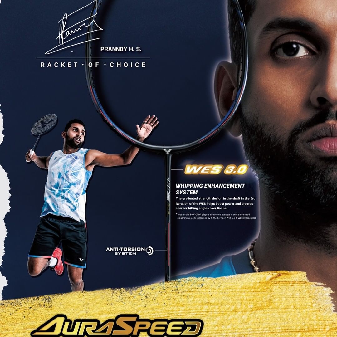 Victor AuraSpeed HyperSonic Plus (ARS-HS PLUS C) Prannoy H.S. Poster