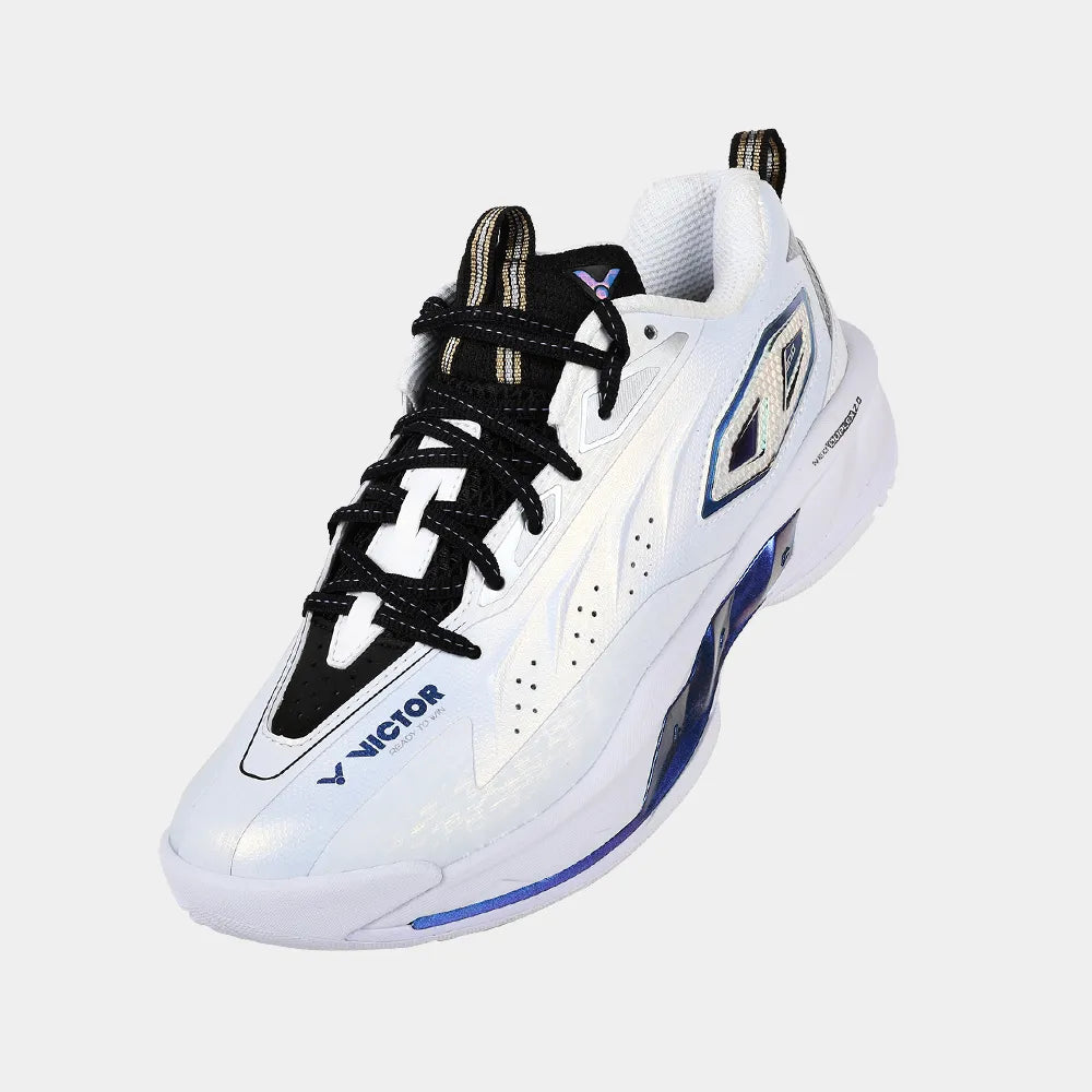 Victor C90II-AC Court Shoe (White/Obsidian Glow)