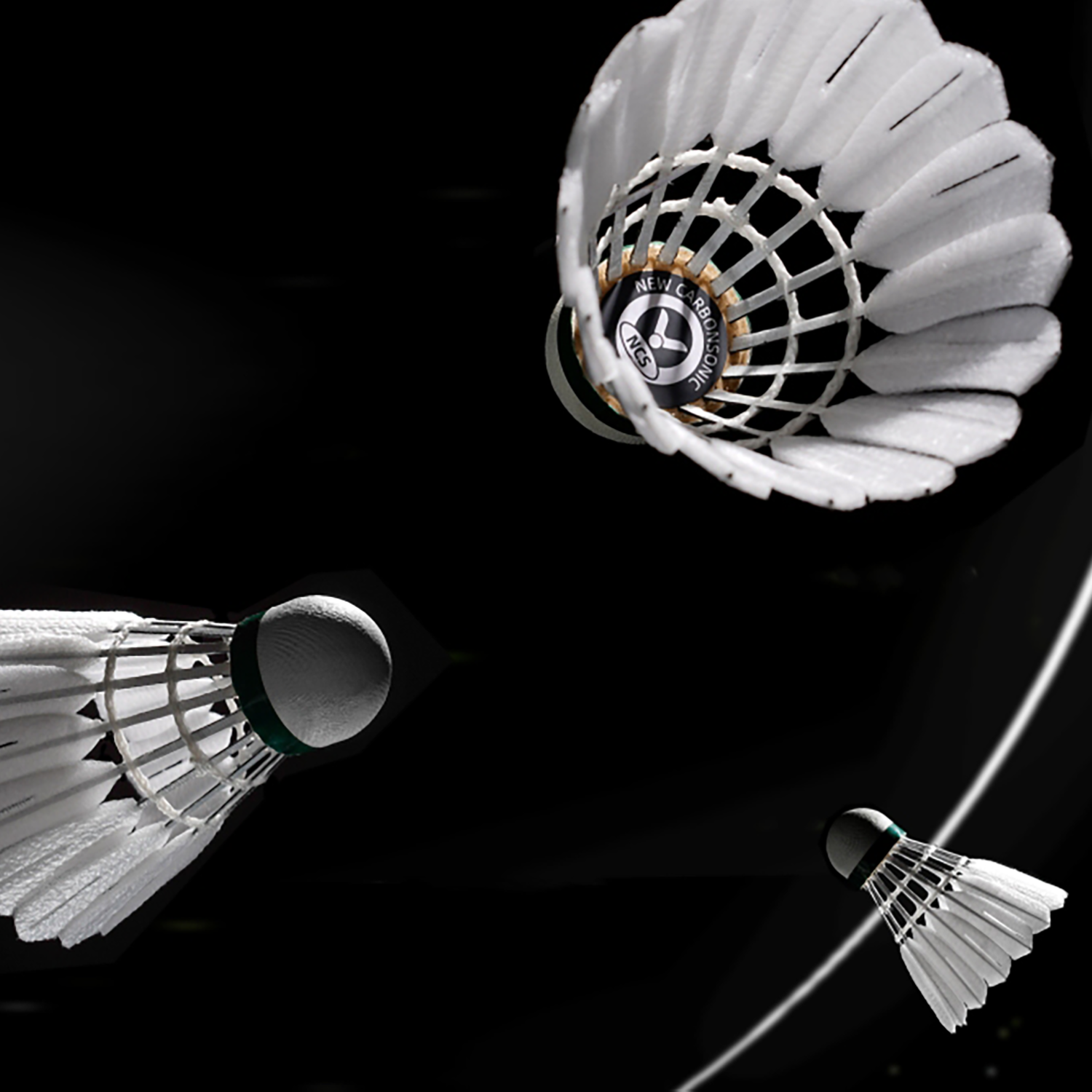 Victor New CarbonSonic 2.0 Shuttlecock NCS 2025 (12 pc) Back Side View