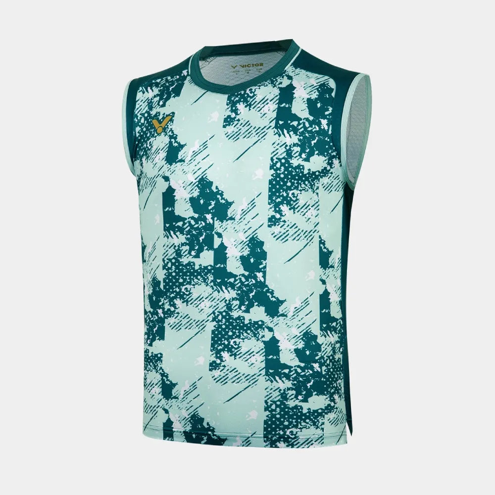 Victor Unisex Knitted Sleeveless T-Shirts T-65001-G (French Emerald)