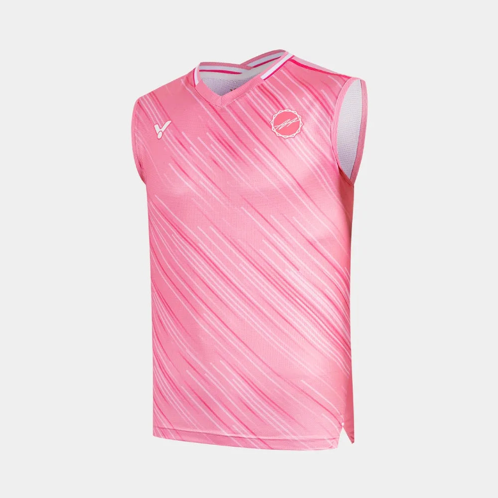 Victor Unisex Knitted Sleeveless T-Shirts T-65007-I (Plumeria)