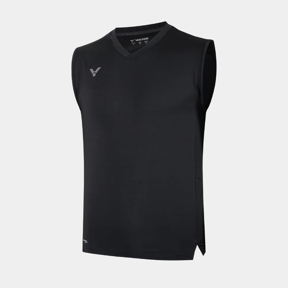 Victor Unisex Knitted Sleeveless T-Shirts T-65009-C (Pirate Black)