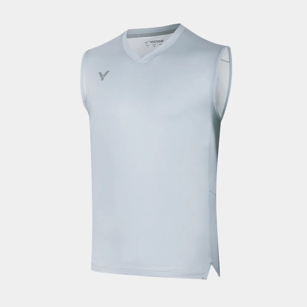 Victor Unisex Knitted Sleeveless T-Shirts T-65009-H (Silver Sconce)