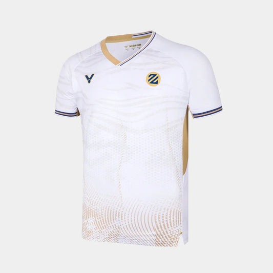 Victor Unisex Knitted T-Shirts T-65002-AW (White/Gold)