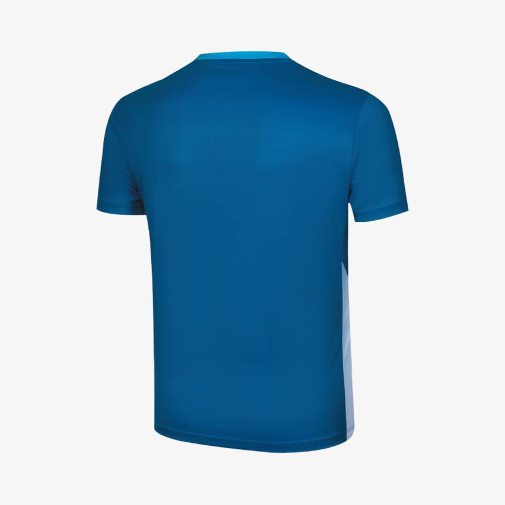 Victor Unisex T-Shirt T-50012B (Voyage Blue) Back Side View