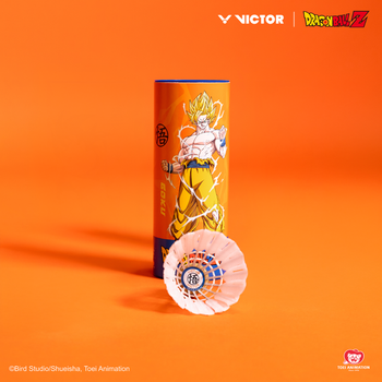 Victor x Dragon Ball Z Super Saiyan NCS Synthetic Shuttlecock NCS-DBZ-O (Persimmon Orange)