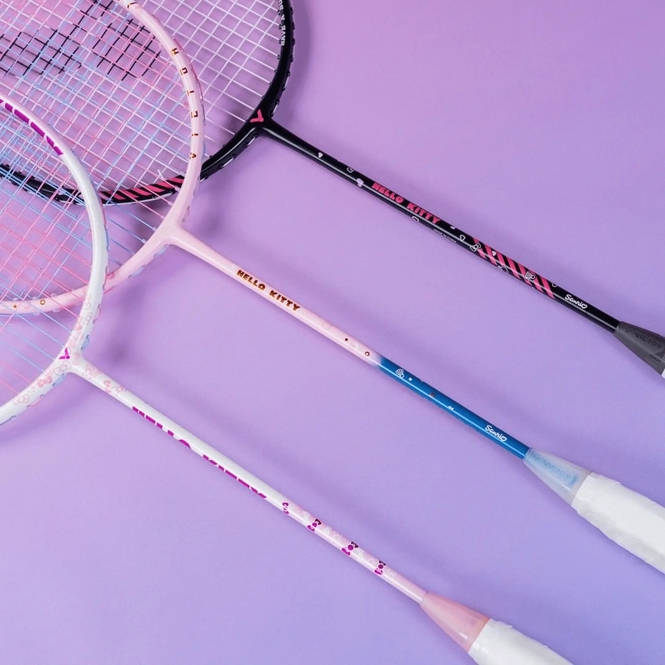 Victor x Hello Kitty Thruster KT TK-KT (Starry Pink) Hello Kitty Rackets Shaft View