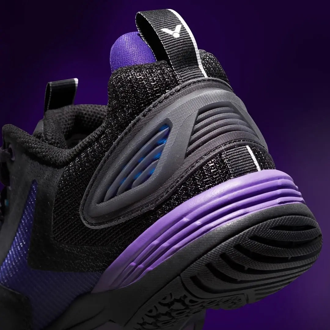 Victor x LZJ A970ACE C (Black/Purple) Behind View Poster